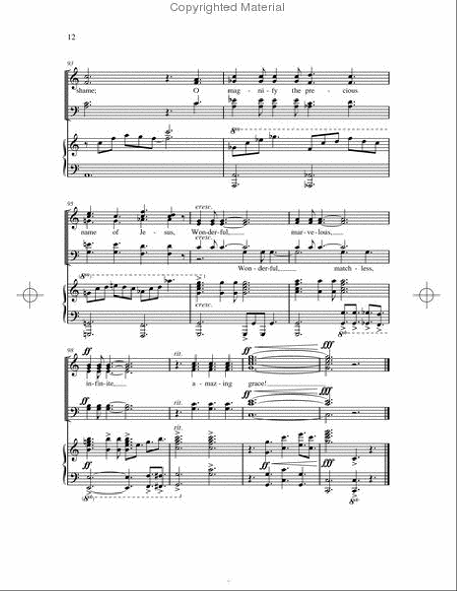 Wonderful Grace 4-Part scores gallery preview page 4
