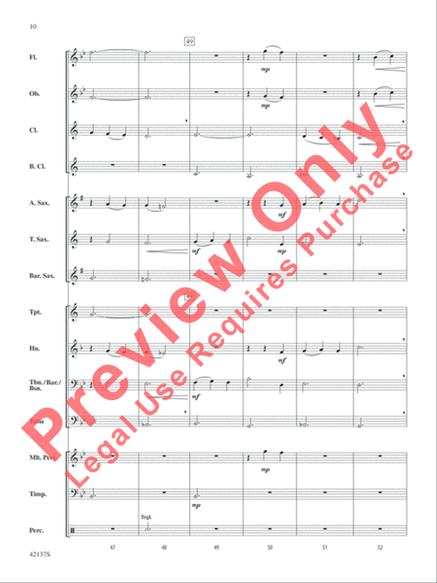 Over the Sea to Skye Concert Band scores gallery preview page 11