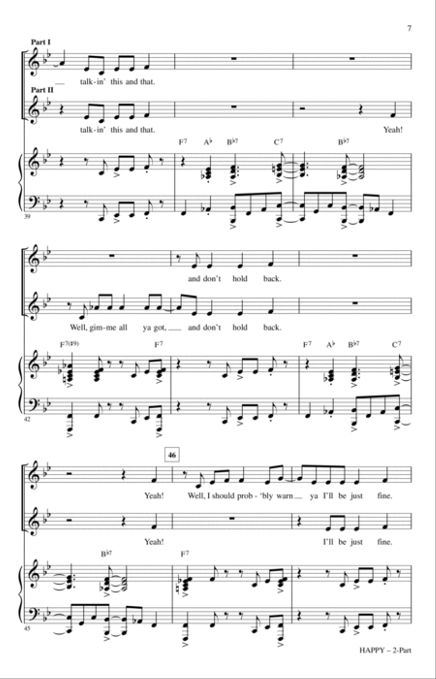Happy Happy 2-Part scores gallery preview page 6
