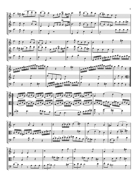 Fuchs Trio in C Major for Violin, Viola and Celllo (originally Woodwind Trio) image number null