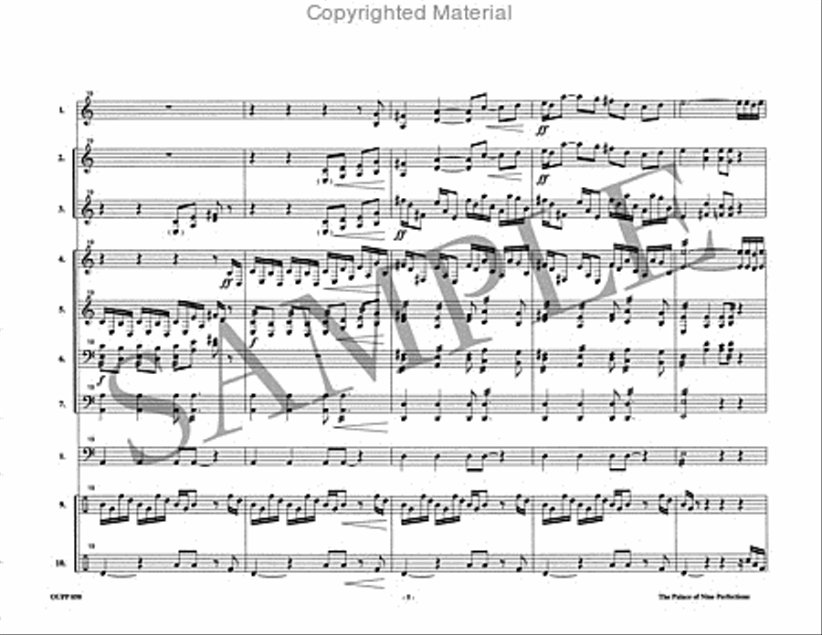 The Palace of Nine Perfections Percussion Ensemble scores gallery preview page 6