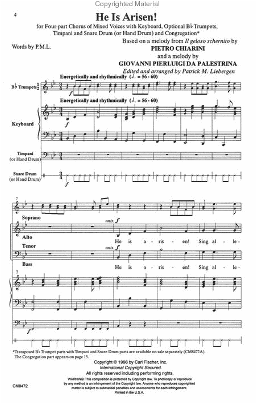 He Is Arisen! He Is Arisen! Choir scores gallery preview page 2