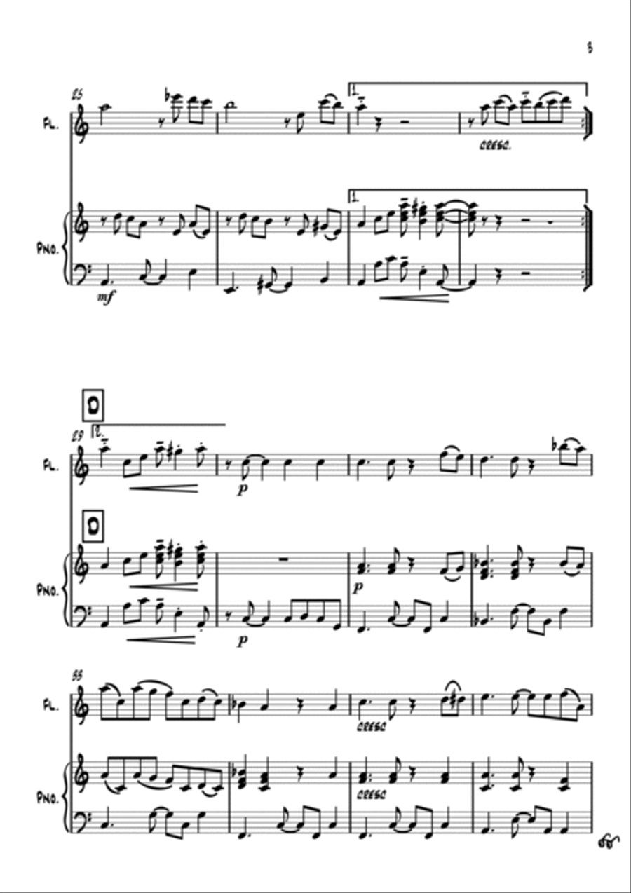 Latin for Elise Latin for Elise Flute Solo scores gallery preview page 4