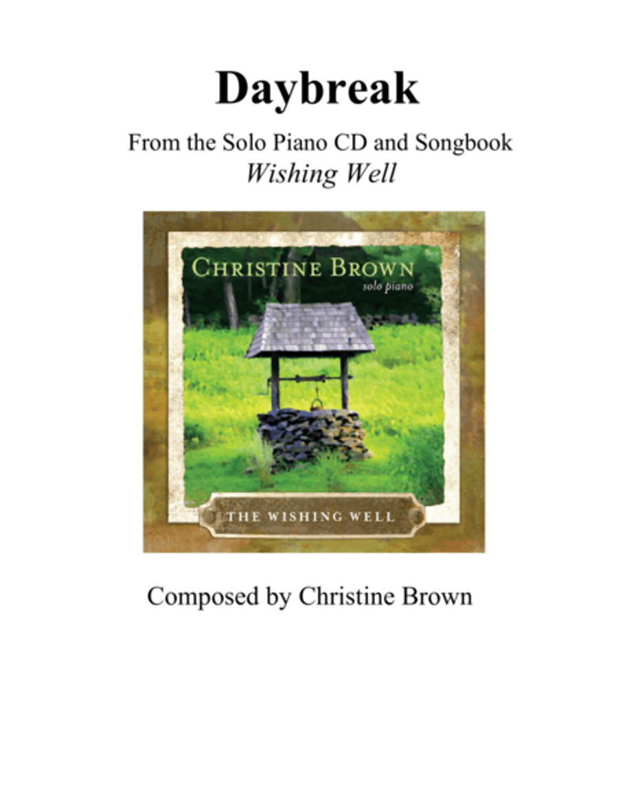 Daybreak Piano Solo scores gallery preview page 1