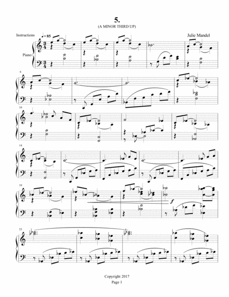 INTERVALS: 24 Works for Piano - 5. A Minor Third Up