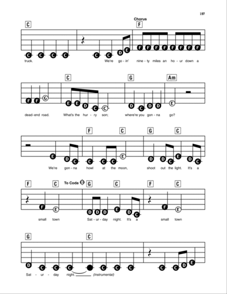 Small Town Saturday Night Electronic Keyboard scores gallery preview page 2