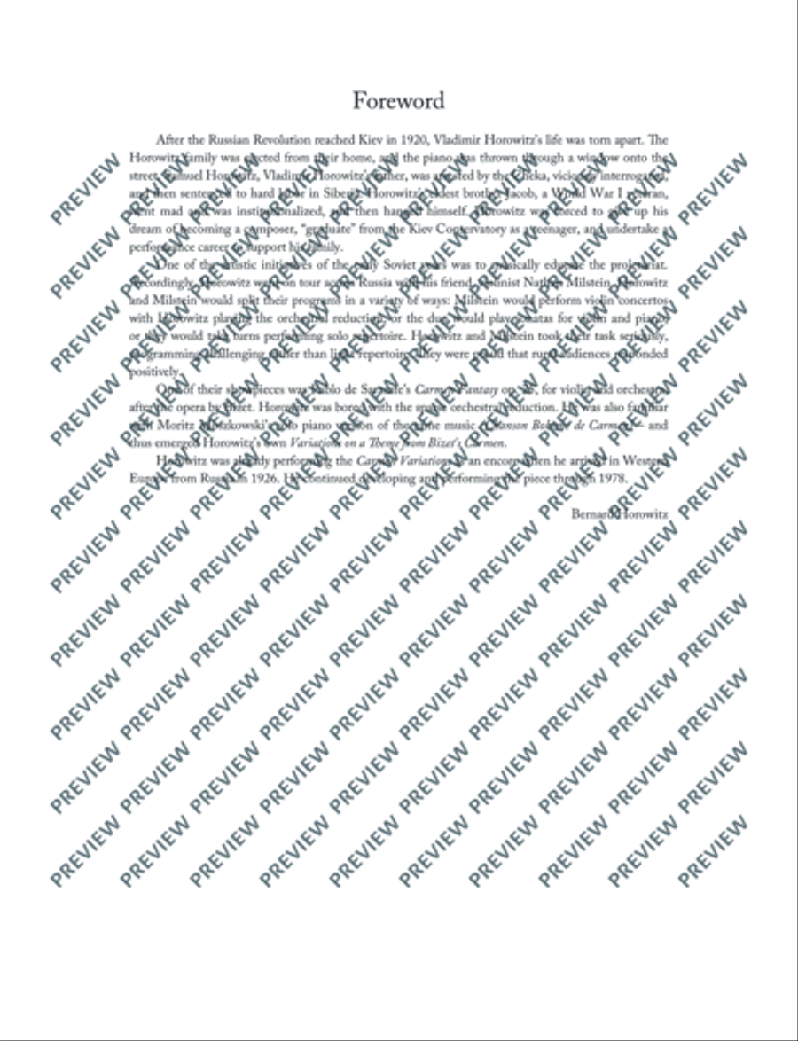 Carmen Variations Piano Solo scores gallery preview page 3