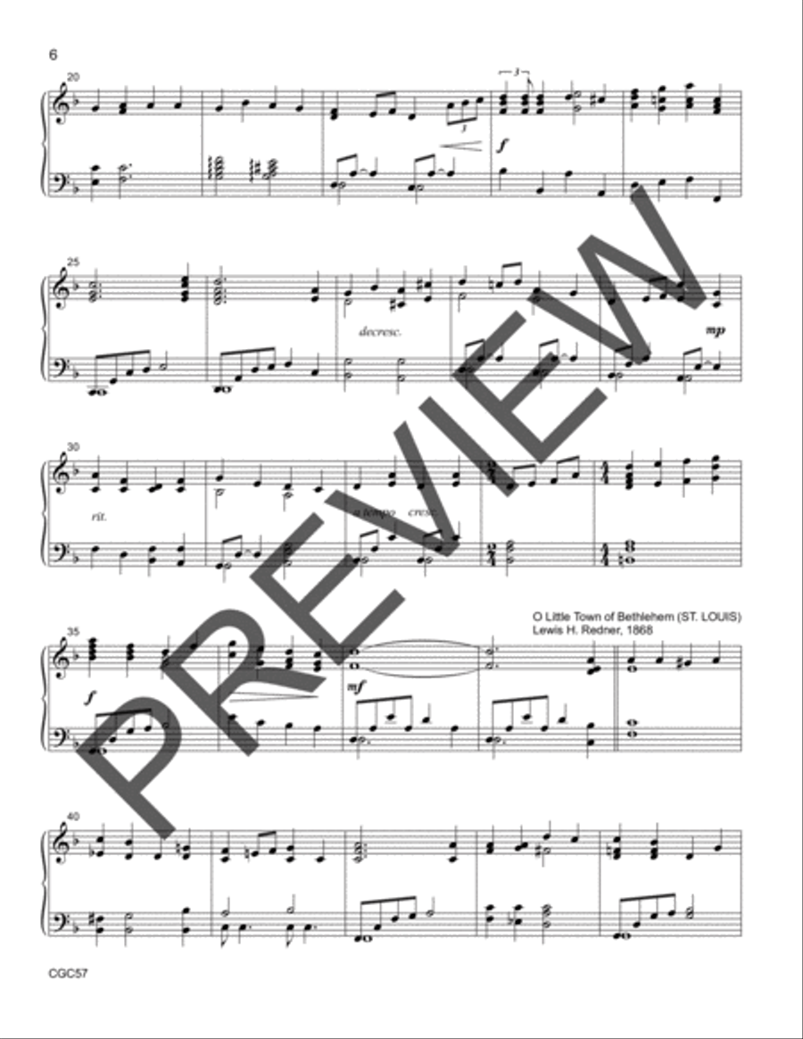 Come to the Manger Accompaniment Recording Unison Choir scores gallery preview page 4