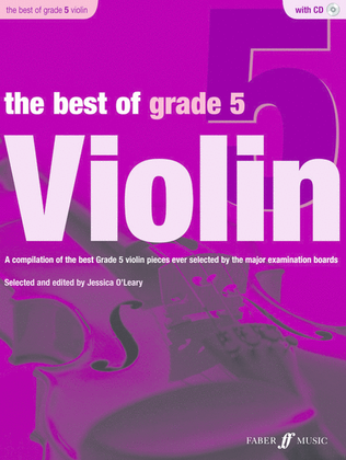 Book cover for Best Of Grade 5 Violin Book/CD