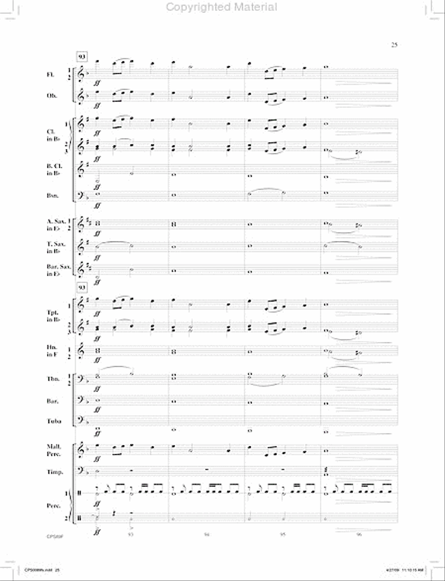 Canonic Fantasy Concert Band scores gallery preview page 26
