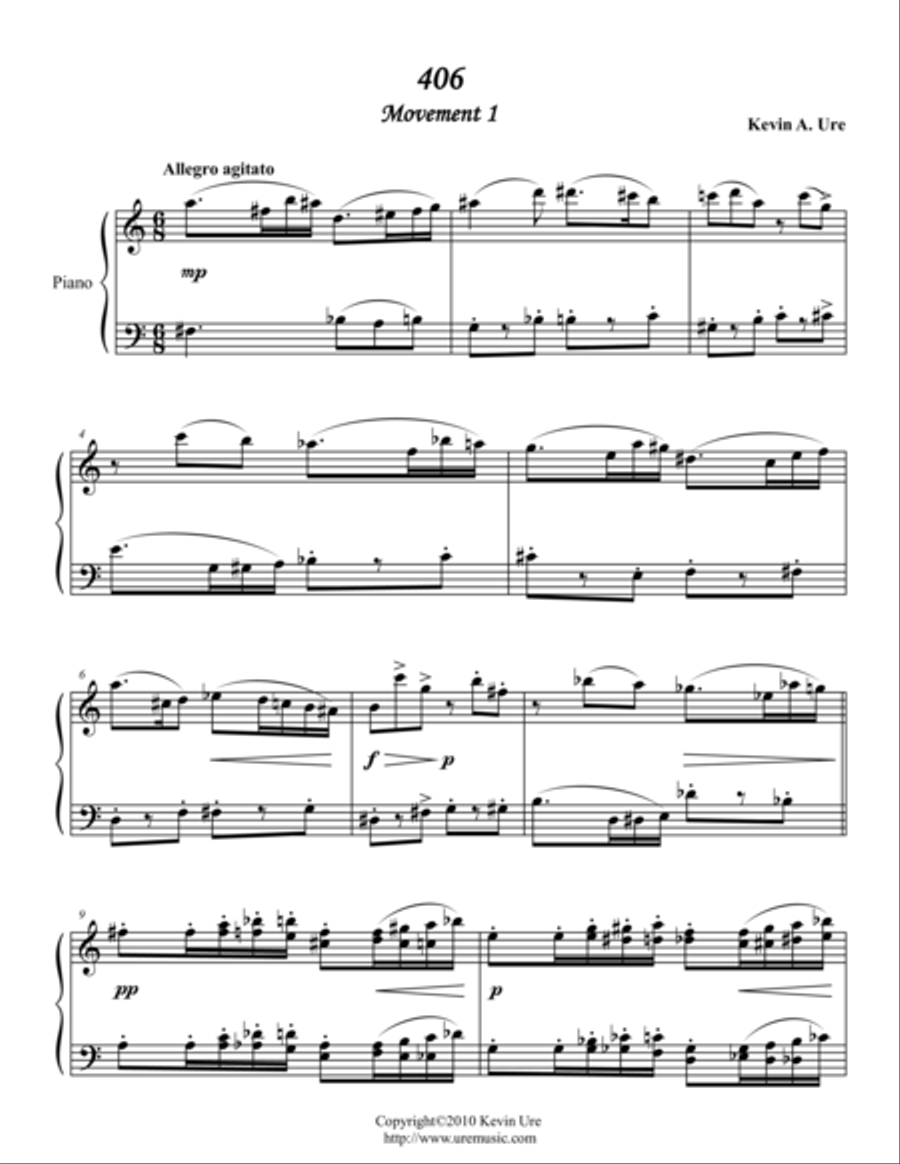 406 for Piano Piano Solo scores gallery preview page 1
