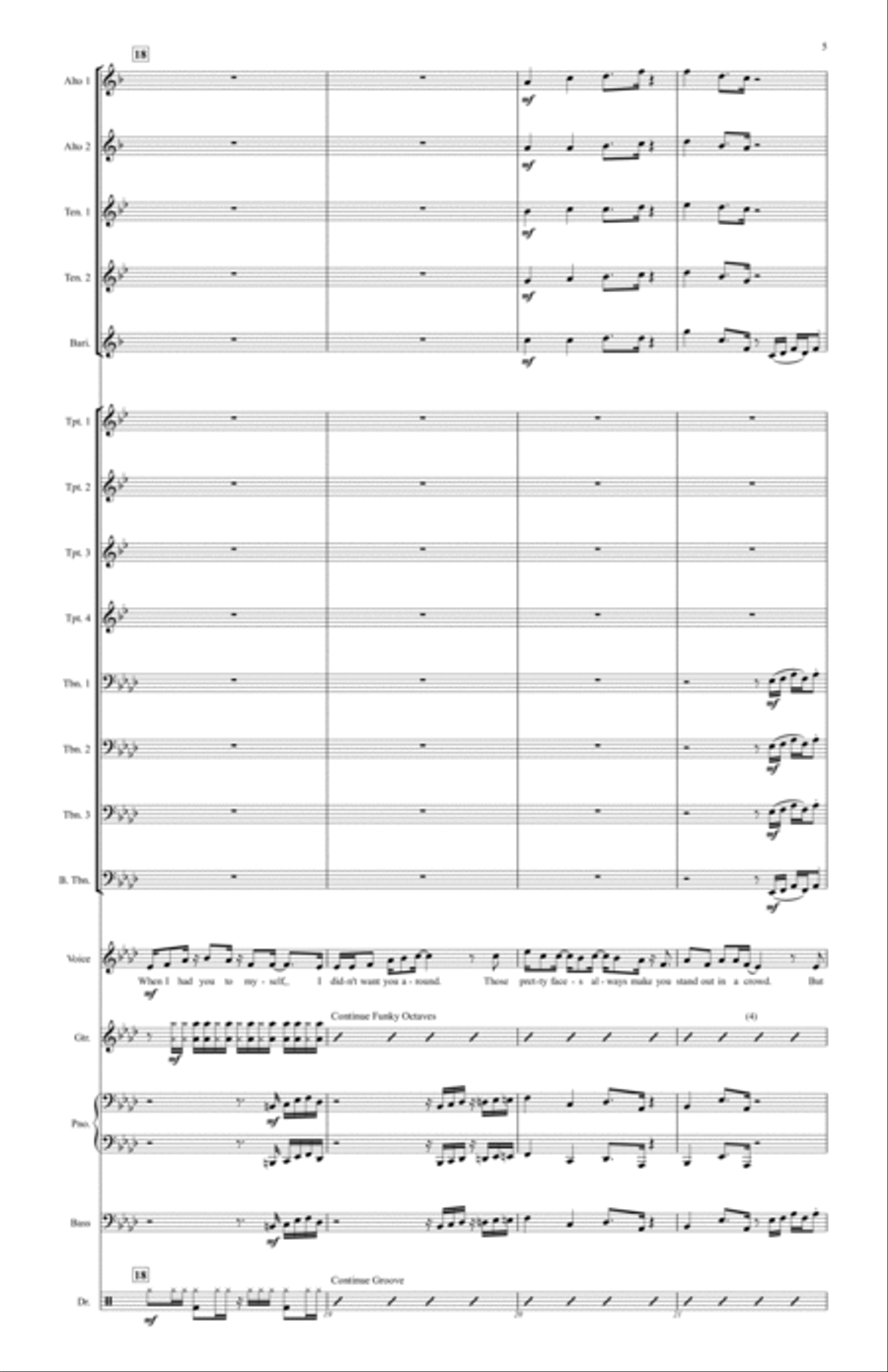 I Want You Back Jazz Ensemble scores gallery preview page 5