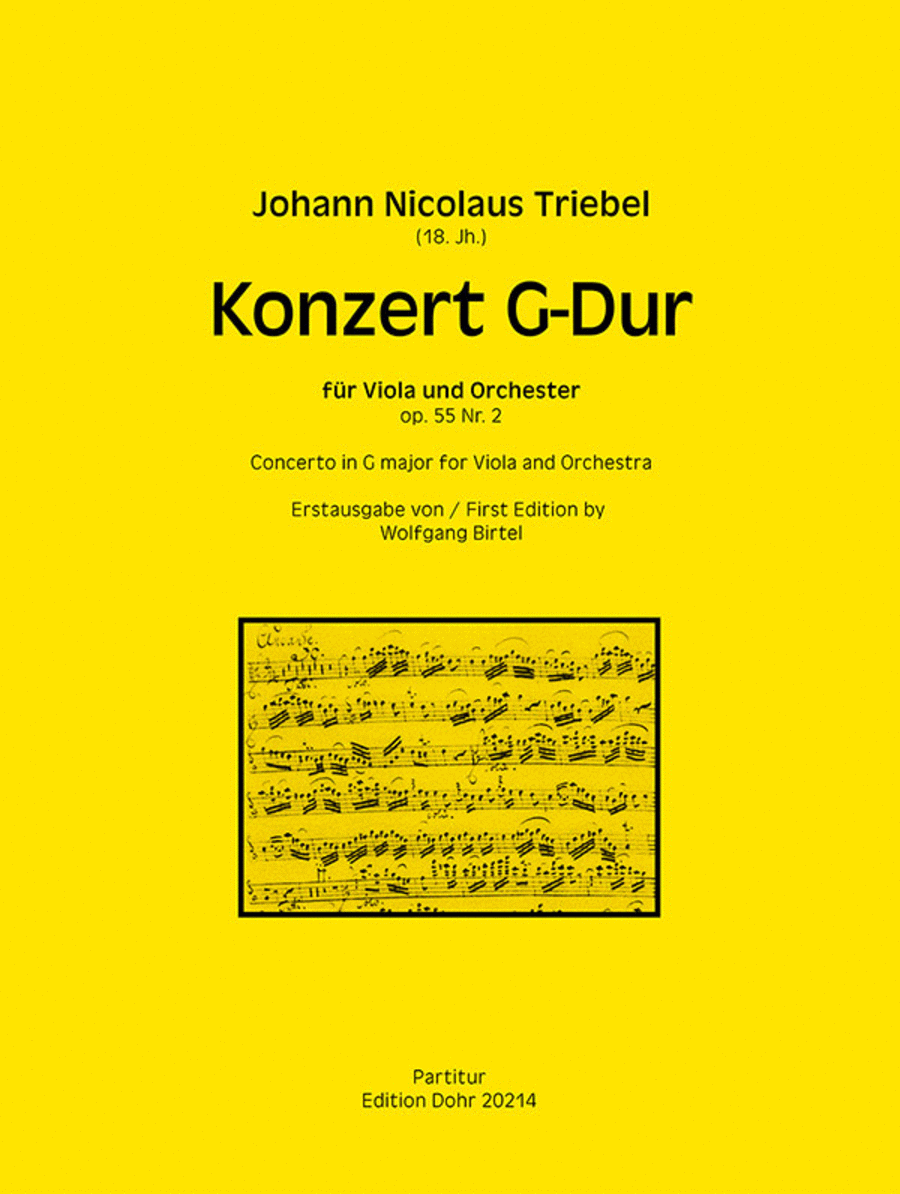 Konzert für Viola und Orchester G-Dur op. 55/2