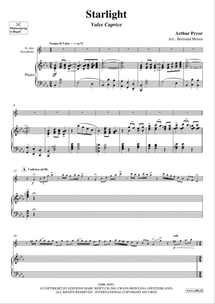 Starlight Alto Saxophone scores gallery preview page 3
