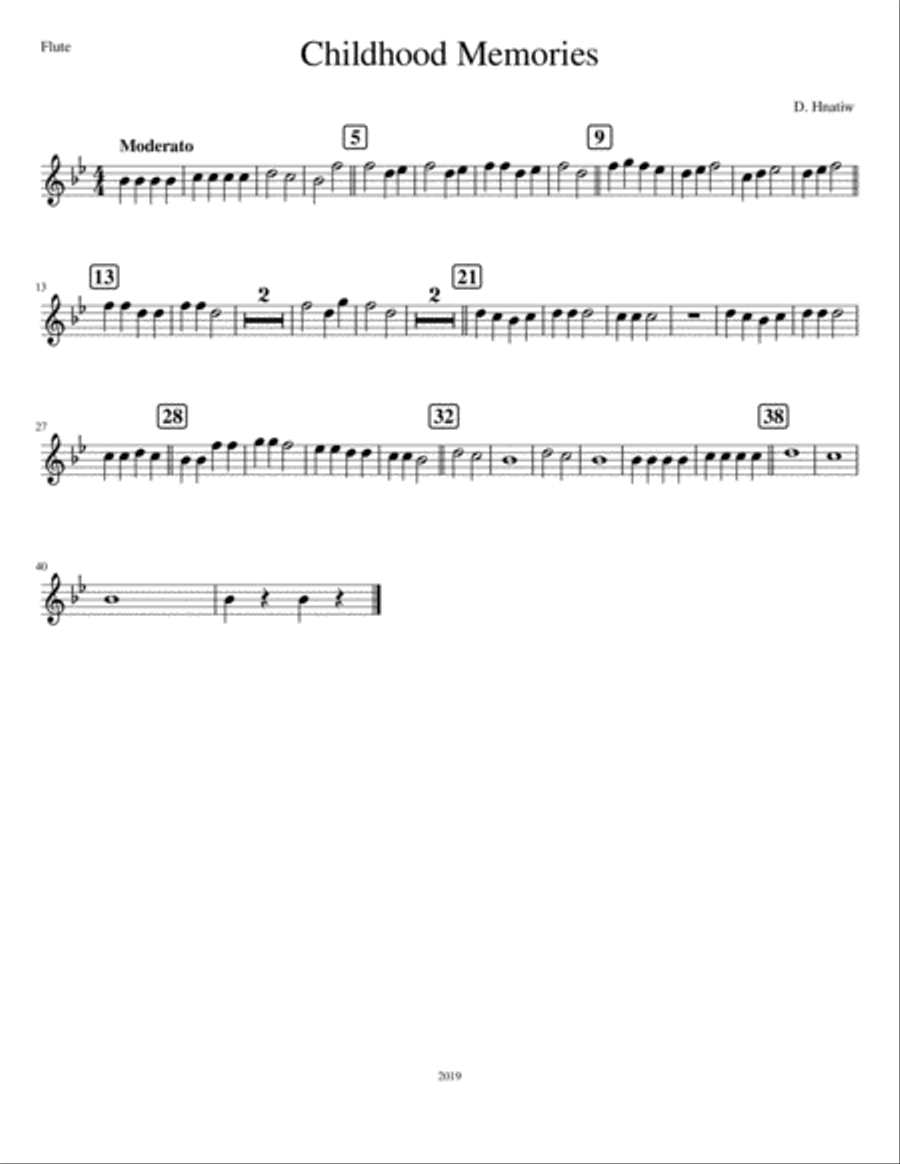 Childhood Memories Concert Band scores gallery preview page 6