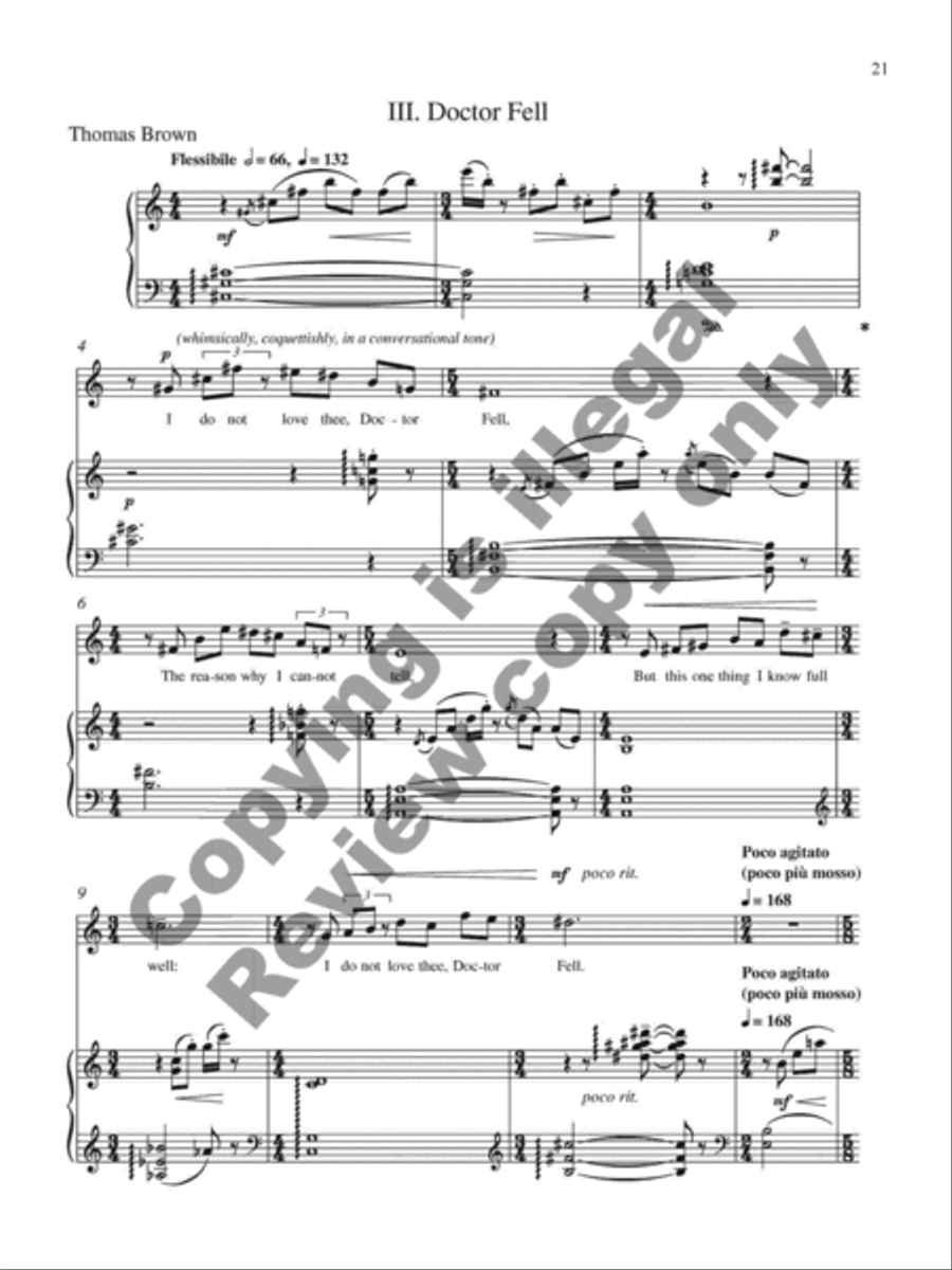 Collected Songs for Soprano and Piano Soprano Voice scores gallery preview page 25