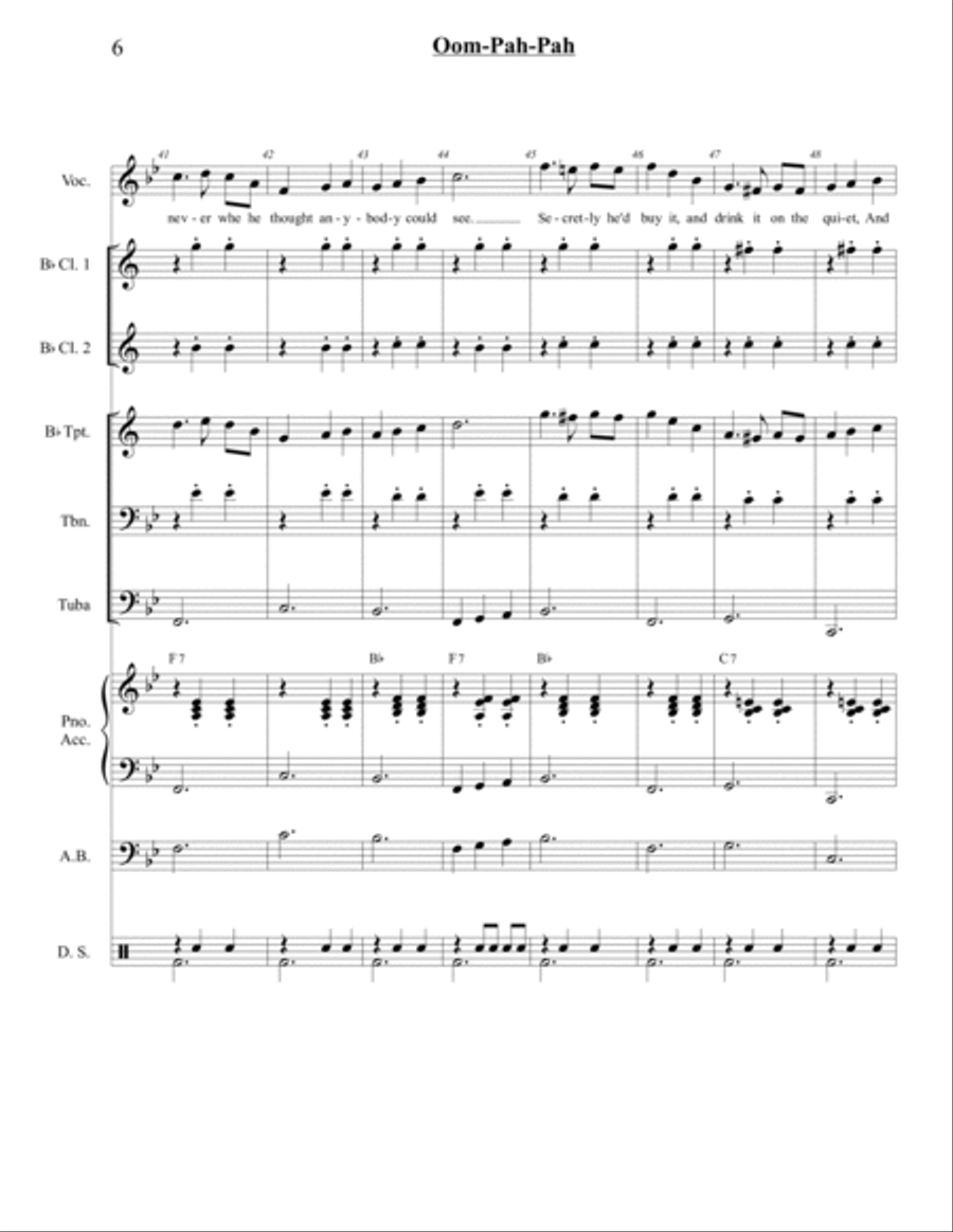 Oom-pah-pah Small Ensemble scores gallery preview page 6
