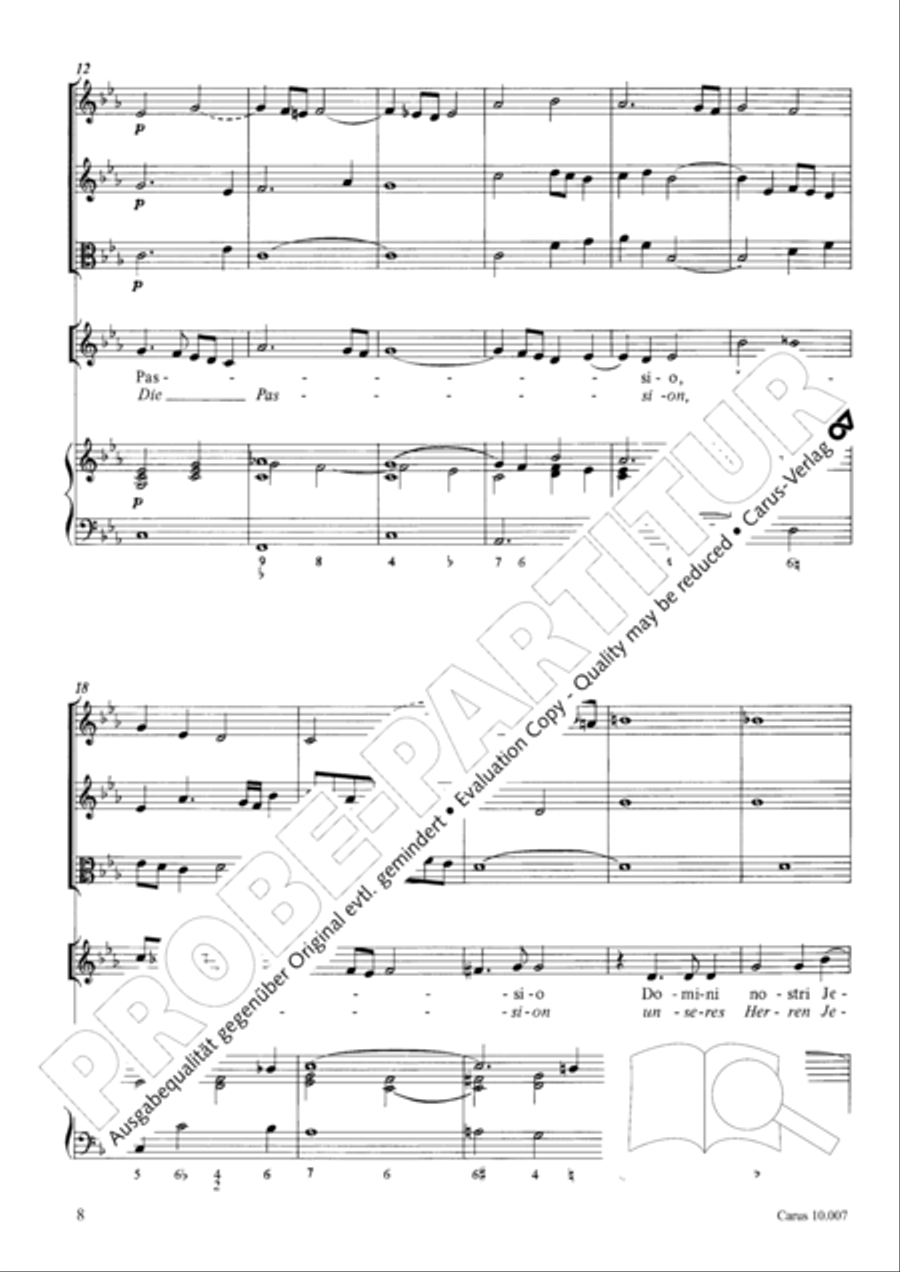 St. John Passion (Johannes-Passion) TB scores gallery preview page 9