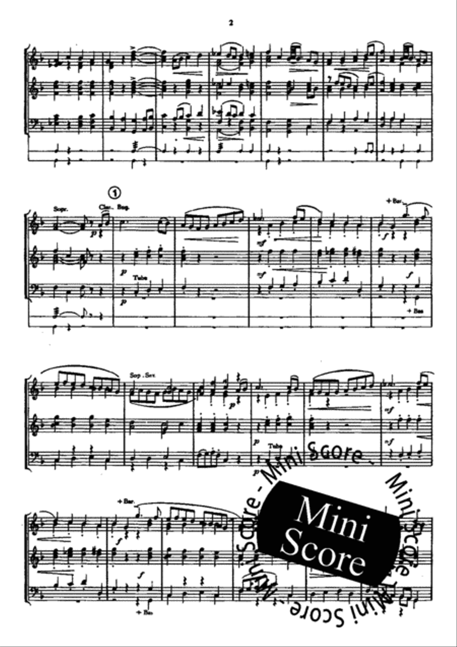 A Handelian Suite Concert Band scores gallery preview page 4