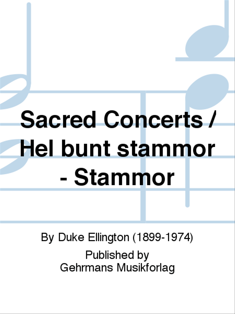 Sacred Concerts / Hel bunt stammor - Stammor 4-Part scores gallery preview page 1