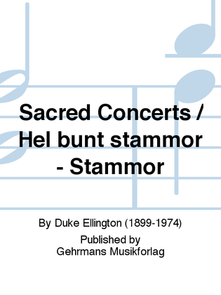Book cover for Sacred Concerts / Hel bunt stammor - Stammor