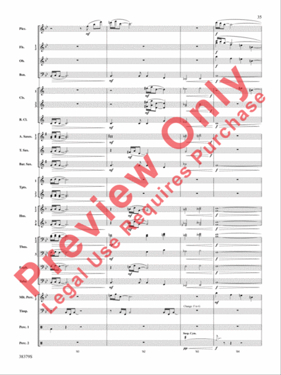 Vision Quest Concert Band scores gallery preview page 36