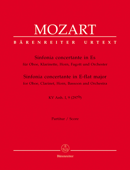 Sinfonia concertante in E-flat major for Oboe, Clarinet, Horn, Bassoon and Orchestra
