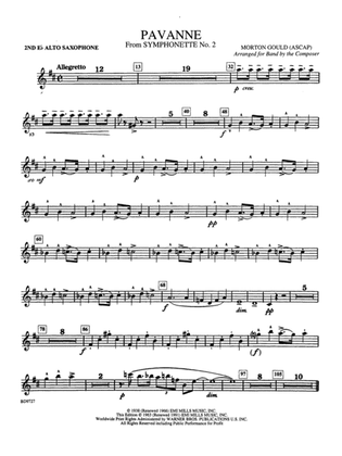 Pavanne (from Symphonette No. 2): 2nd E-flat Alto Saxophone