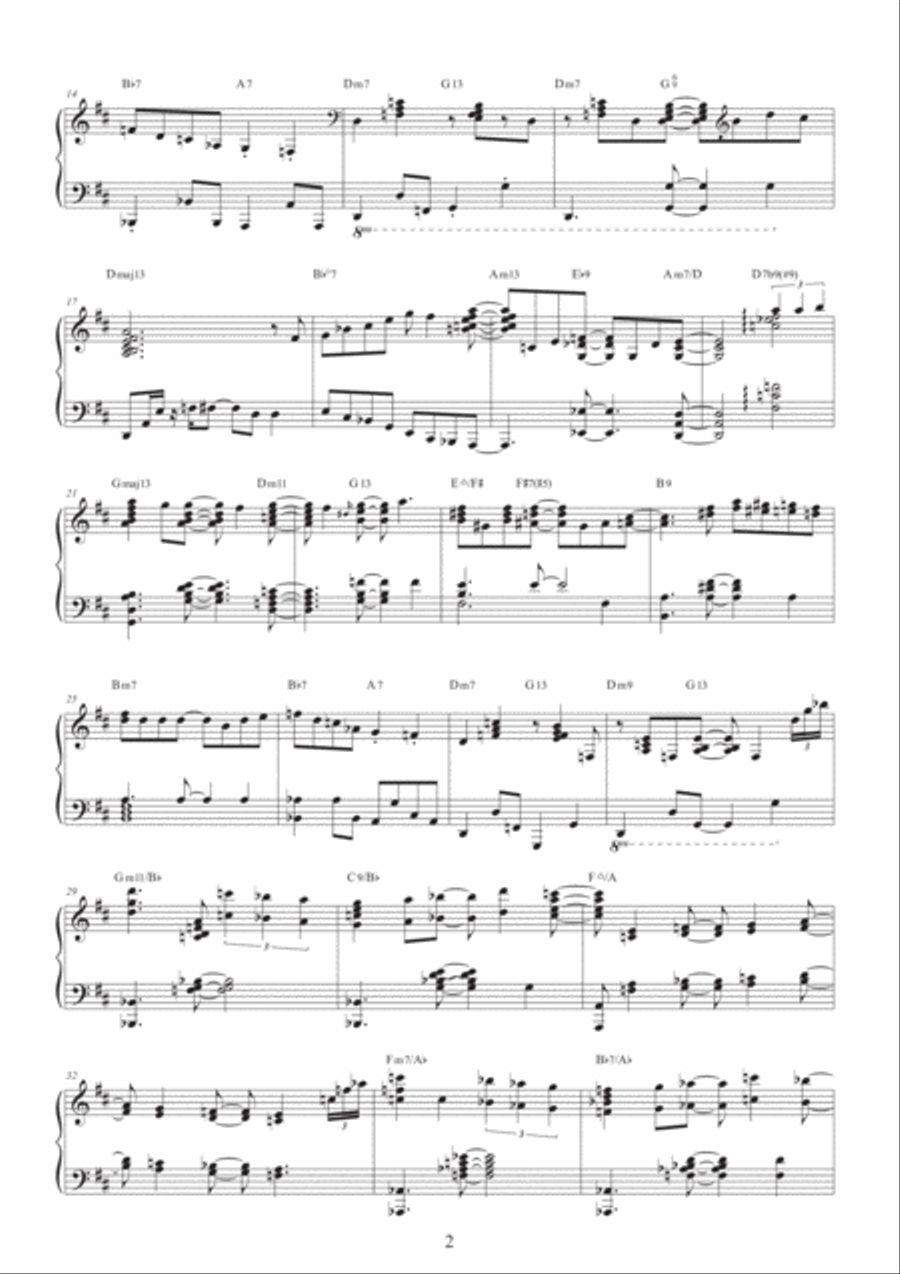 Wave Piano Solo scores gallery preview page 2