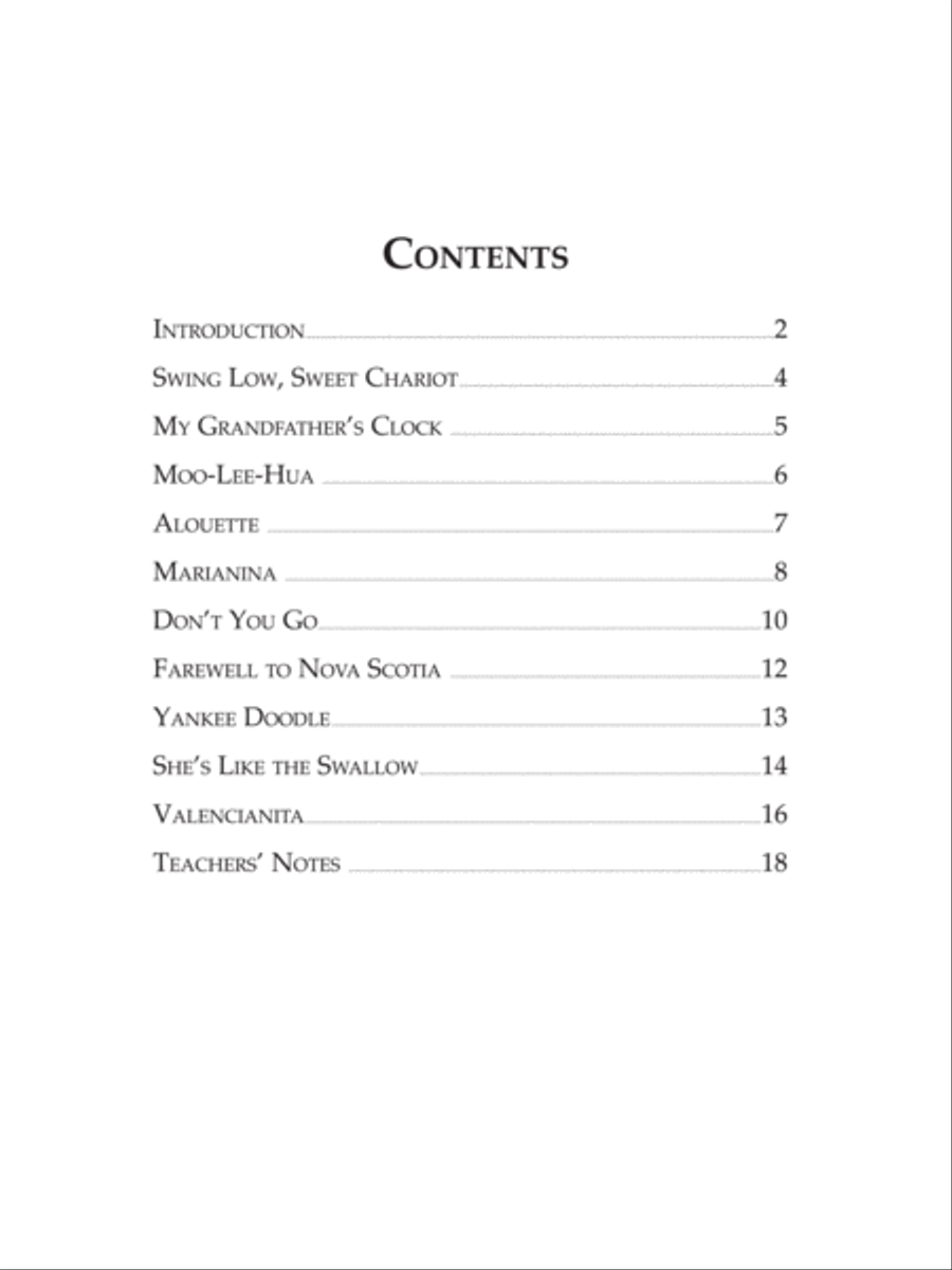 Folk Strings for String Quartet or String Orchestra String Quartet scores gallery preview page 7