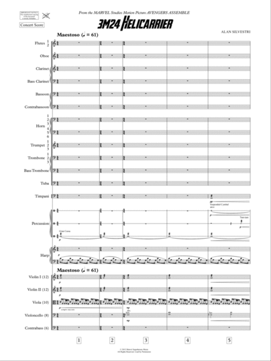 Helicarrier - Score Only Full Orchestra scores gallery preview page 3