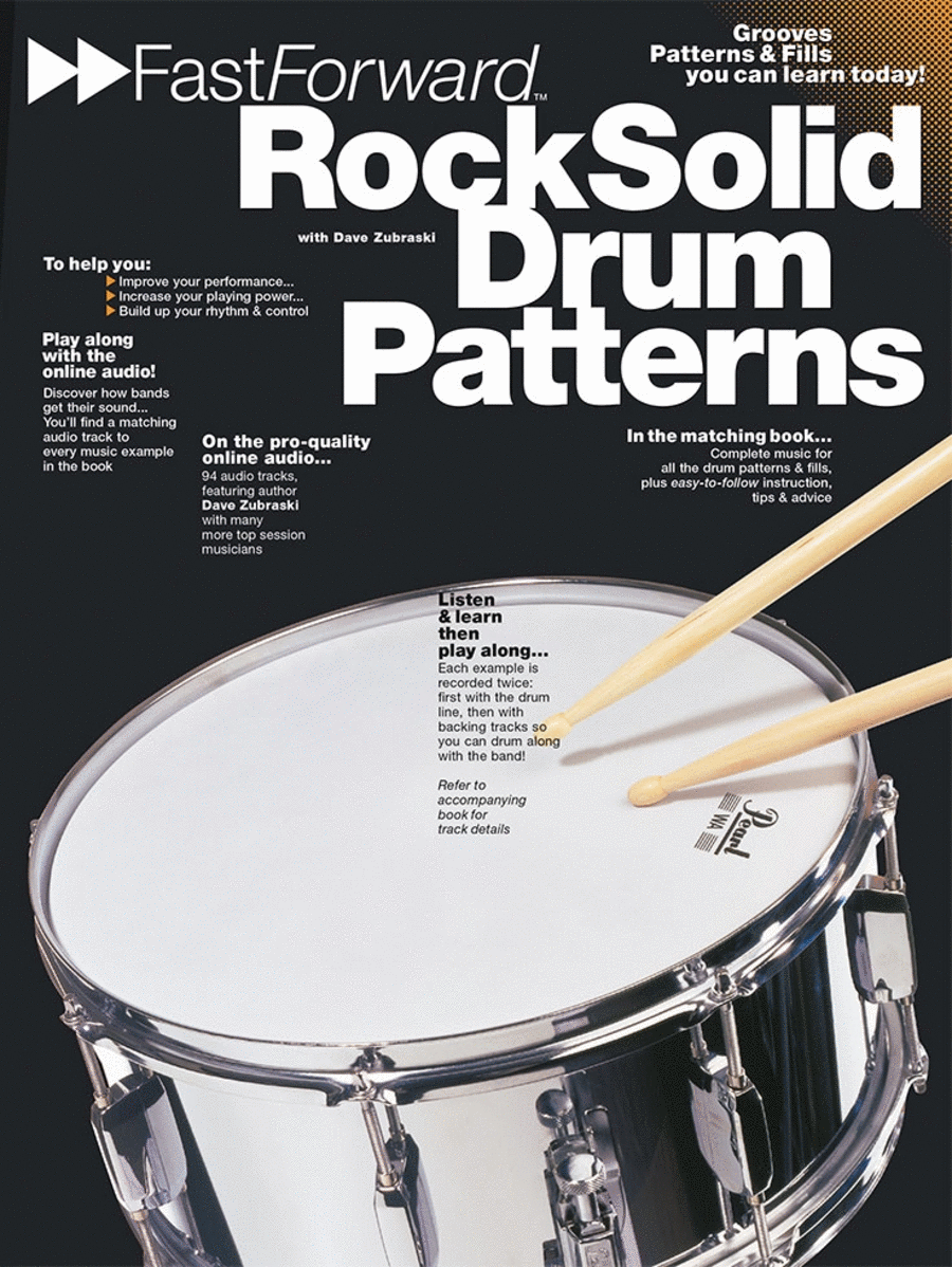 Fast Forward – Rock Solid Drum Patterns by Dave Zubraski Drums - Sheet Music