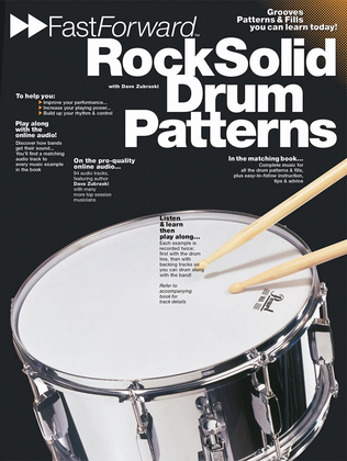Book cover for Fast Forward – Rock Solid Drum Patterns