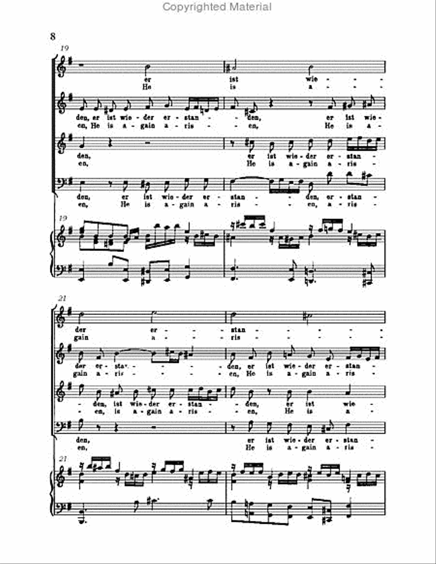 Christ lag in Todsbanden, BWV 4 Choir scores gallery preview page 8