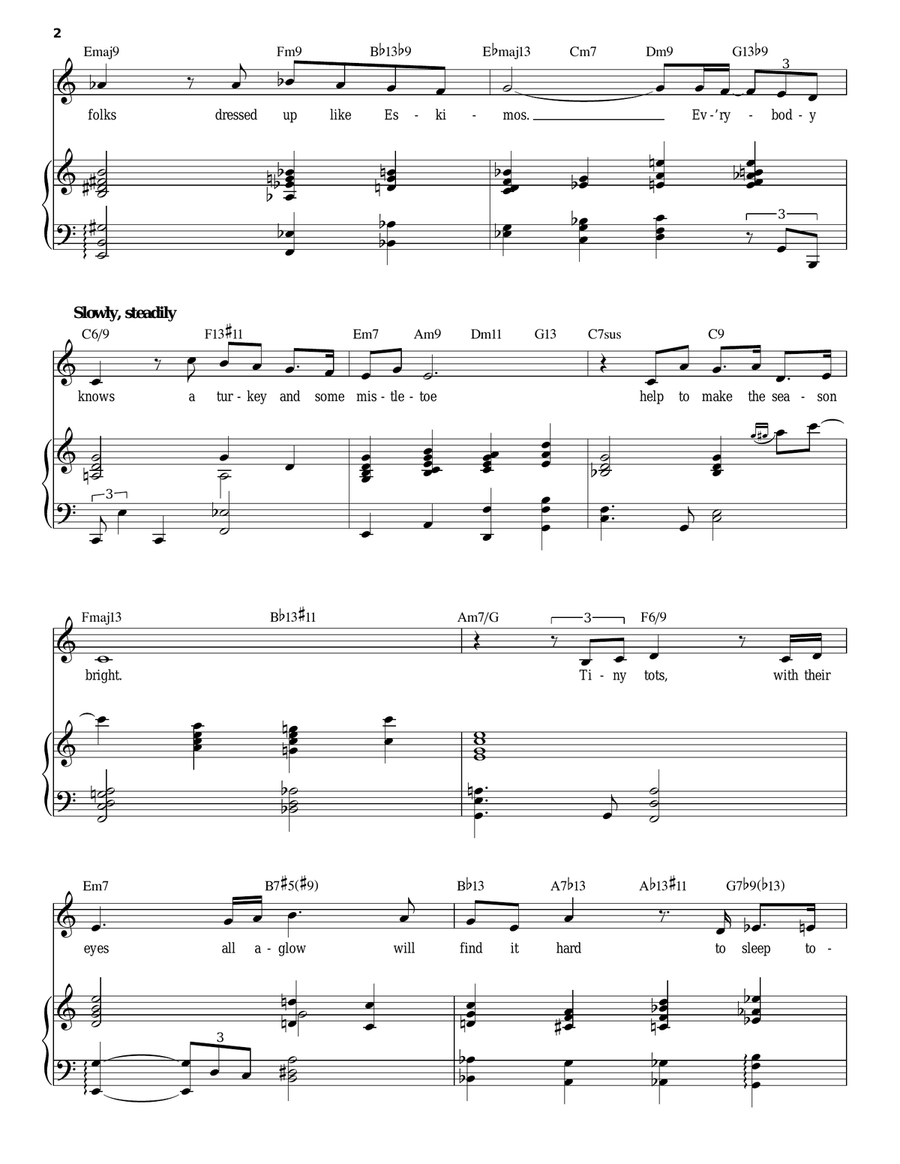 The Christmas Song (Chestnuts Roasting On An Open Fire) Piano, Vocal scores gallery preview page 2