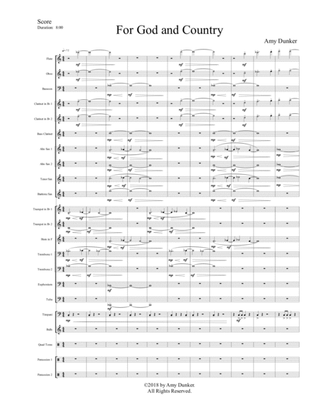 For God and Country (Score and Parts)
