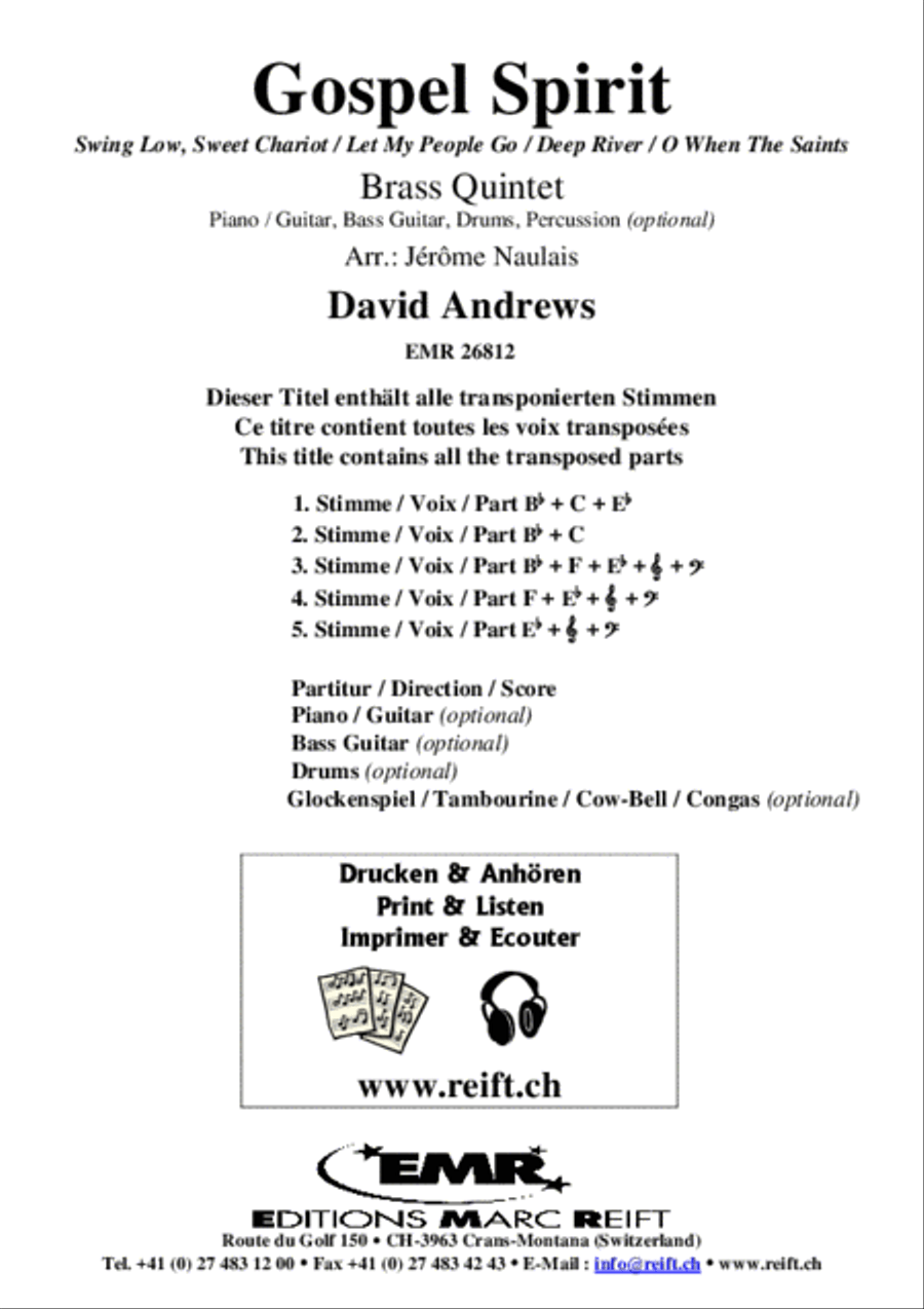 Gospel Spirit Gospel Spirit Brass Band scores gallery preview page 2