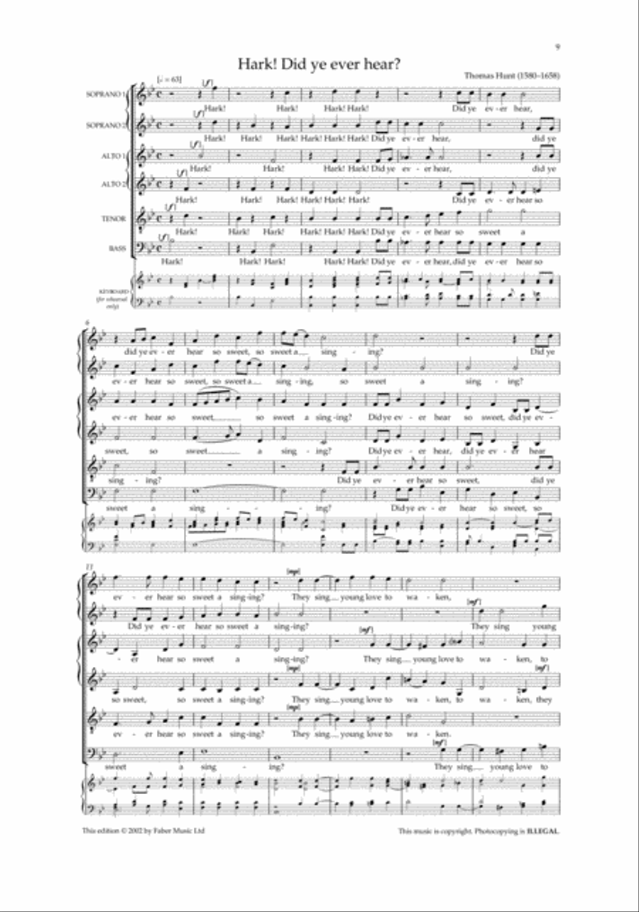 Fair Oriana Fair Oriana A Cappella scores gallery preview page 3