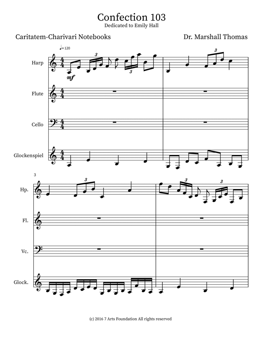 Confection 103 Flute scores gallery preview page 1
