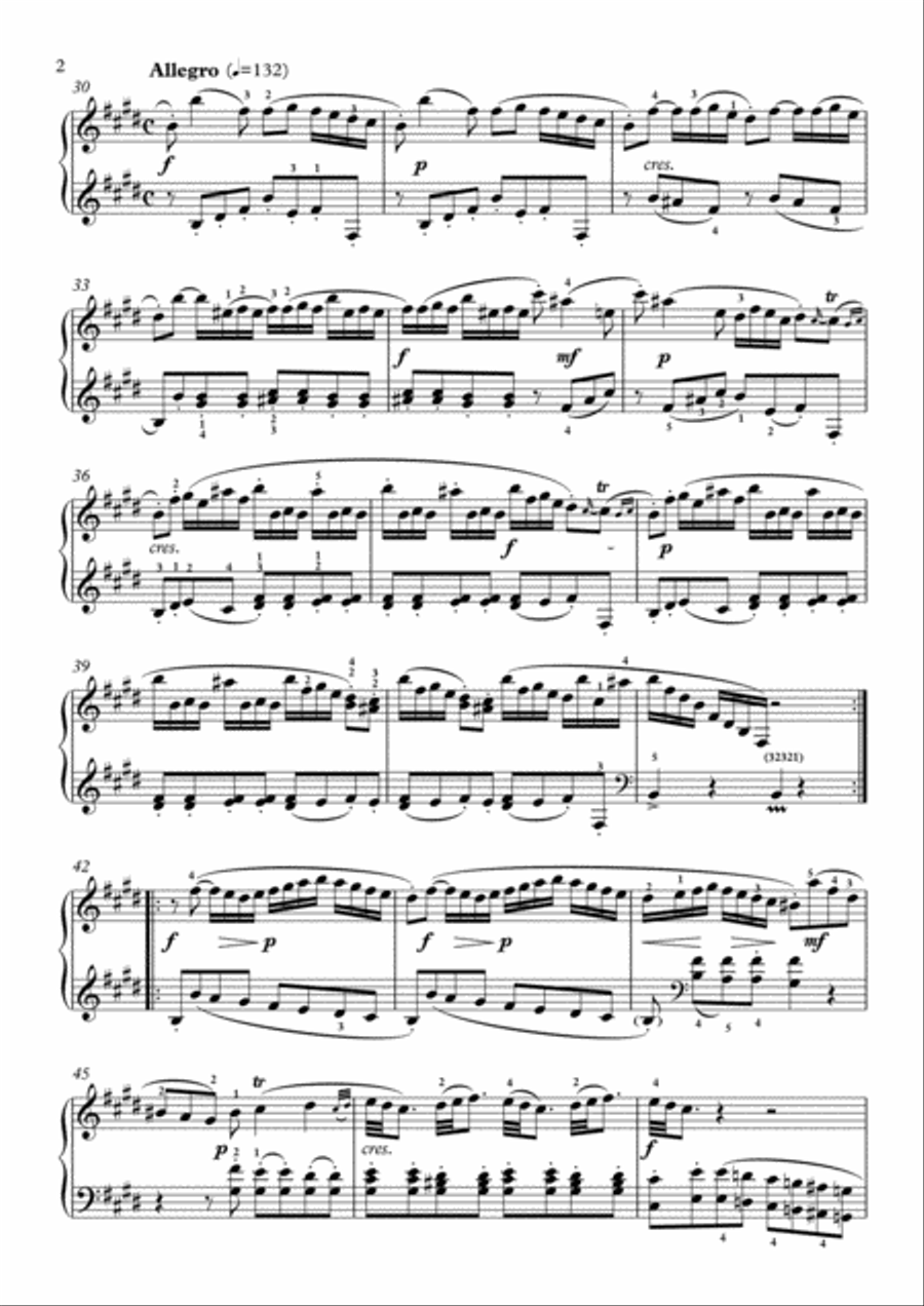 Scarlatti-Sonata in E-Major L.21 K.162(piano) Piano Solo scores gallery preview page 3