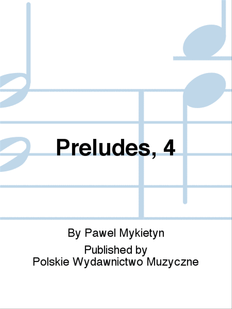 Preludes, 4 Piano Solo scores gallery preview page 1
