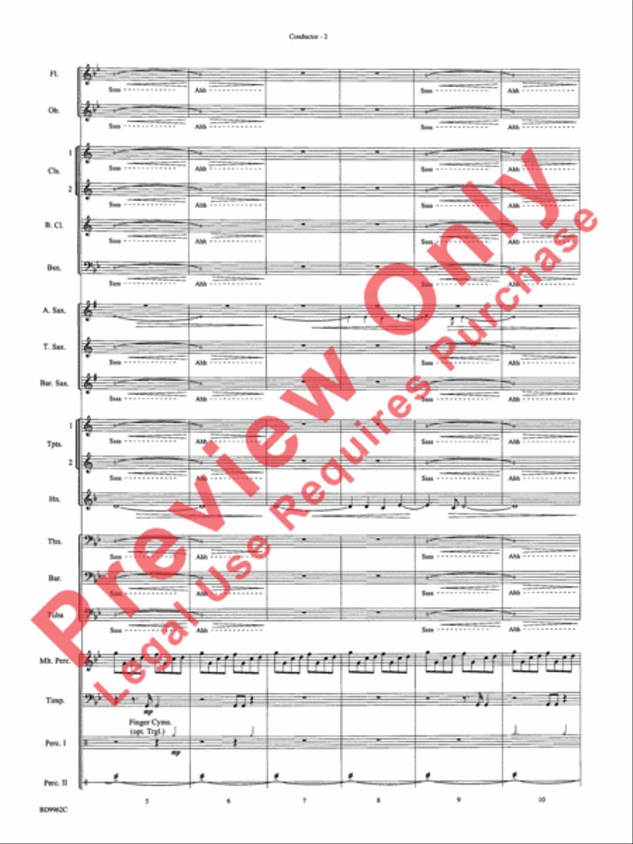 Rites of Tamburo Concert Band scores gallery preview page 5