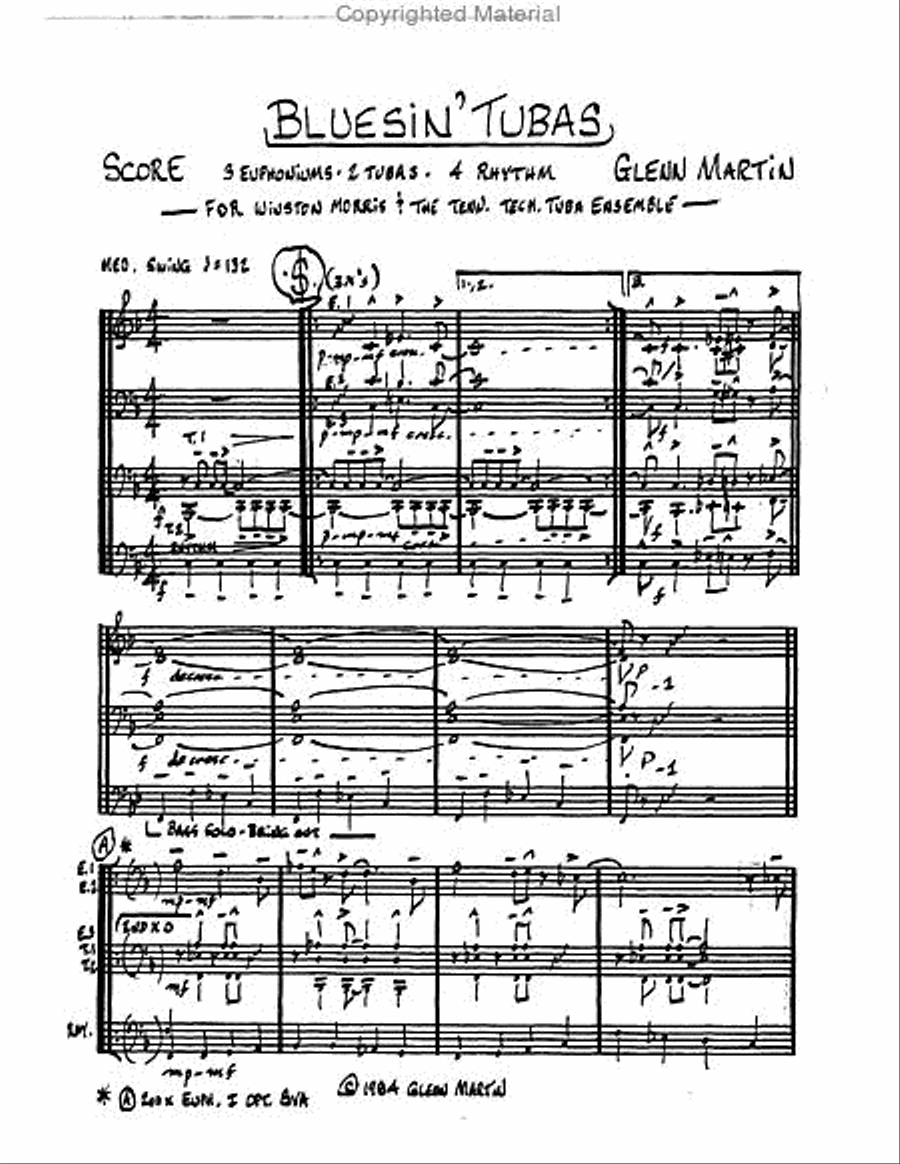 Bluesin' Tubas Bluesin' Tubas Large Ensemble scores gallery preview page 2