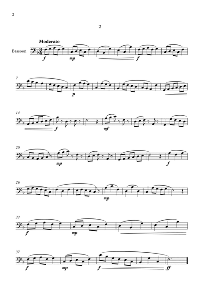 Four Easy Unaccompanied Bassoon Solos image number null