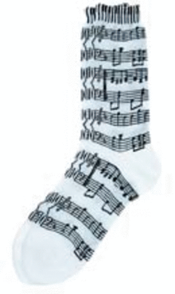 Socks Sheet Music/Kbd Black On White Womens