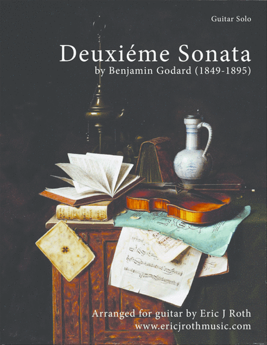 Deuxiéme Sonata by Benjamin Godard (1849-1895) Classical Guitar scores gallery preview page 1
