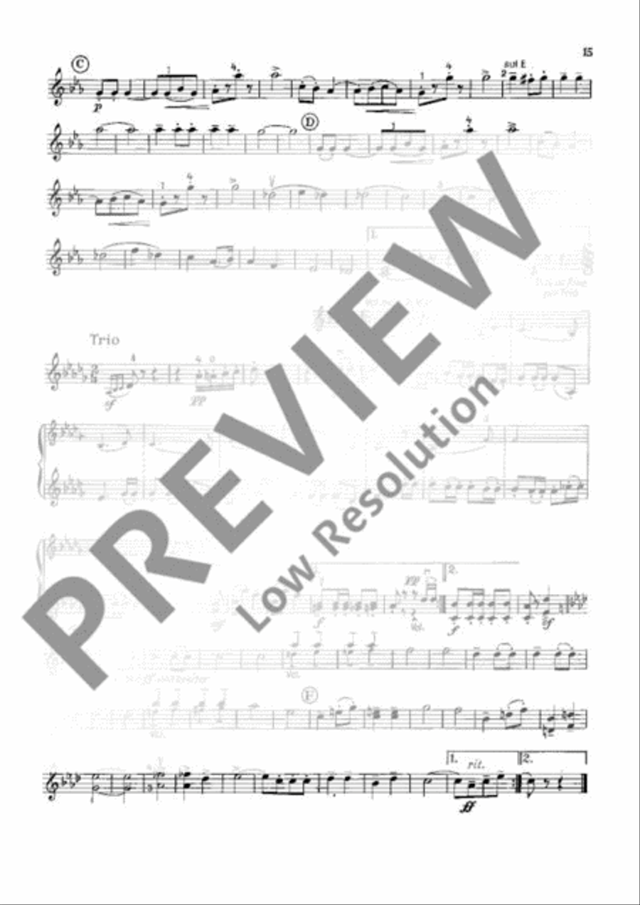 Unterhaltungskonzert Violin scores gallery preview page 16