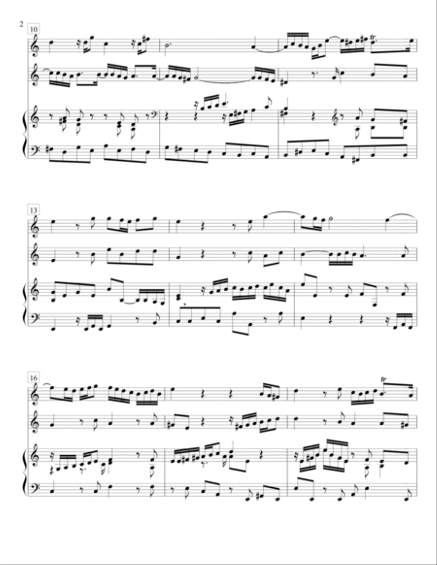 Fantasia (from a fragment by JS Bach) Small Ensemble scores gallery preview page 3
