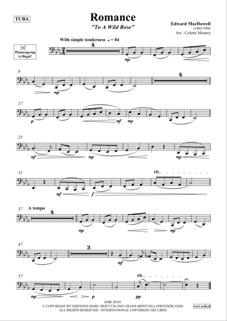 Romance Tuba scores gallery preview page 2