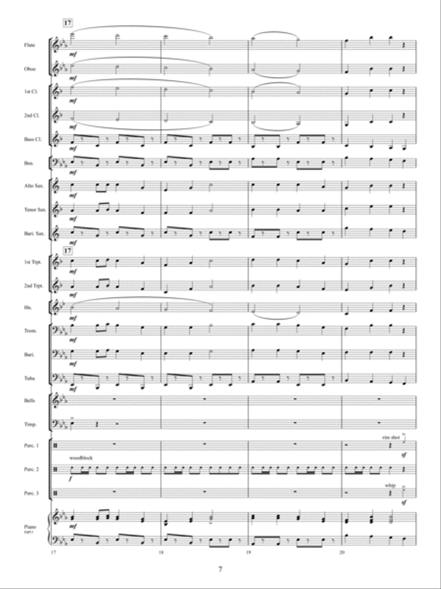 The Twelve Songs of Christmas Concert Band scores gallery preview page 6